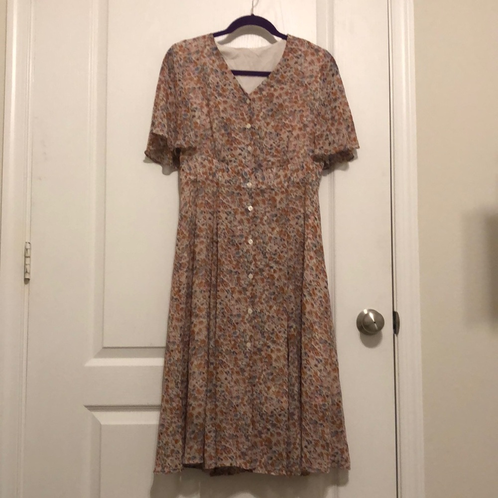 Flowers pattern dress